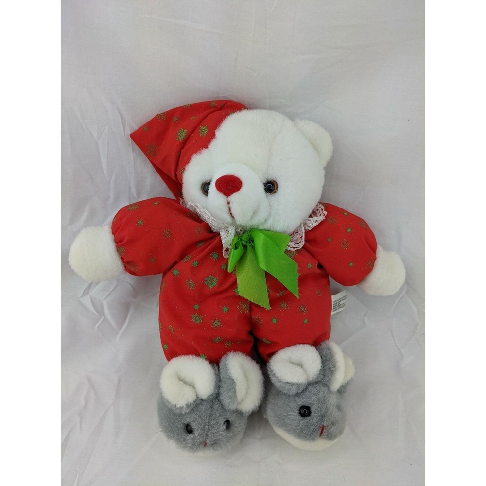 House of Lloyd White Bear Plush 12 Inch Glow in the Dark Stuffed Animal Toy